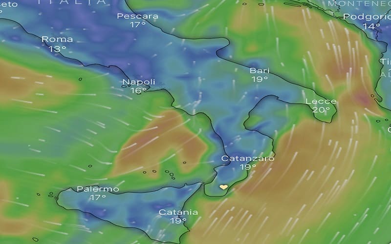 Maltempo al Sud: domani allerta gialla nella provincia di Reggio Calabria