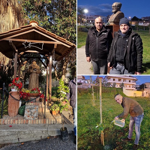 Gli amici di Samperi Madonna delle Grazie donano una pianta di Bergamotto al Comune di Villa e Campo