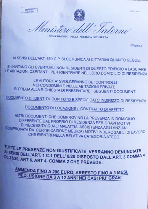 FALSI volantini del Dipartimento della Pubblica Sicurezza: Le raccomandazioni della Polizia di Stato