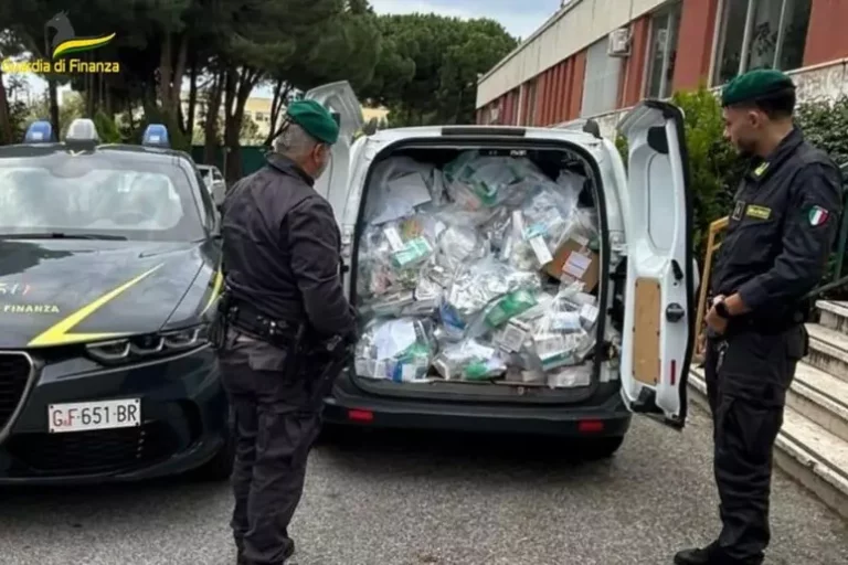 Sequestro di farmaci, Guardia di Finanza