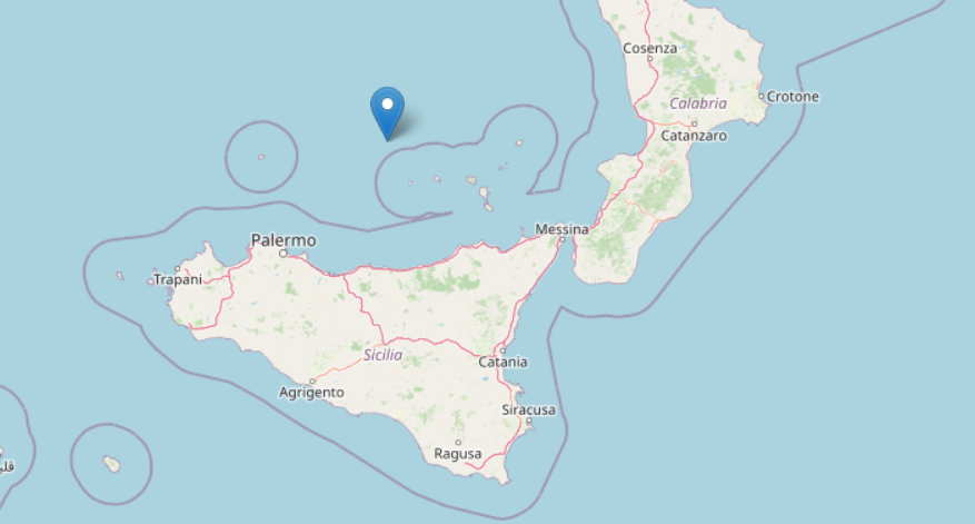 terremoto tirreno meridionale a mare 14 gennaio 2025