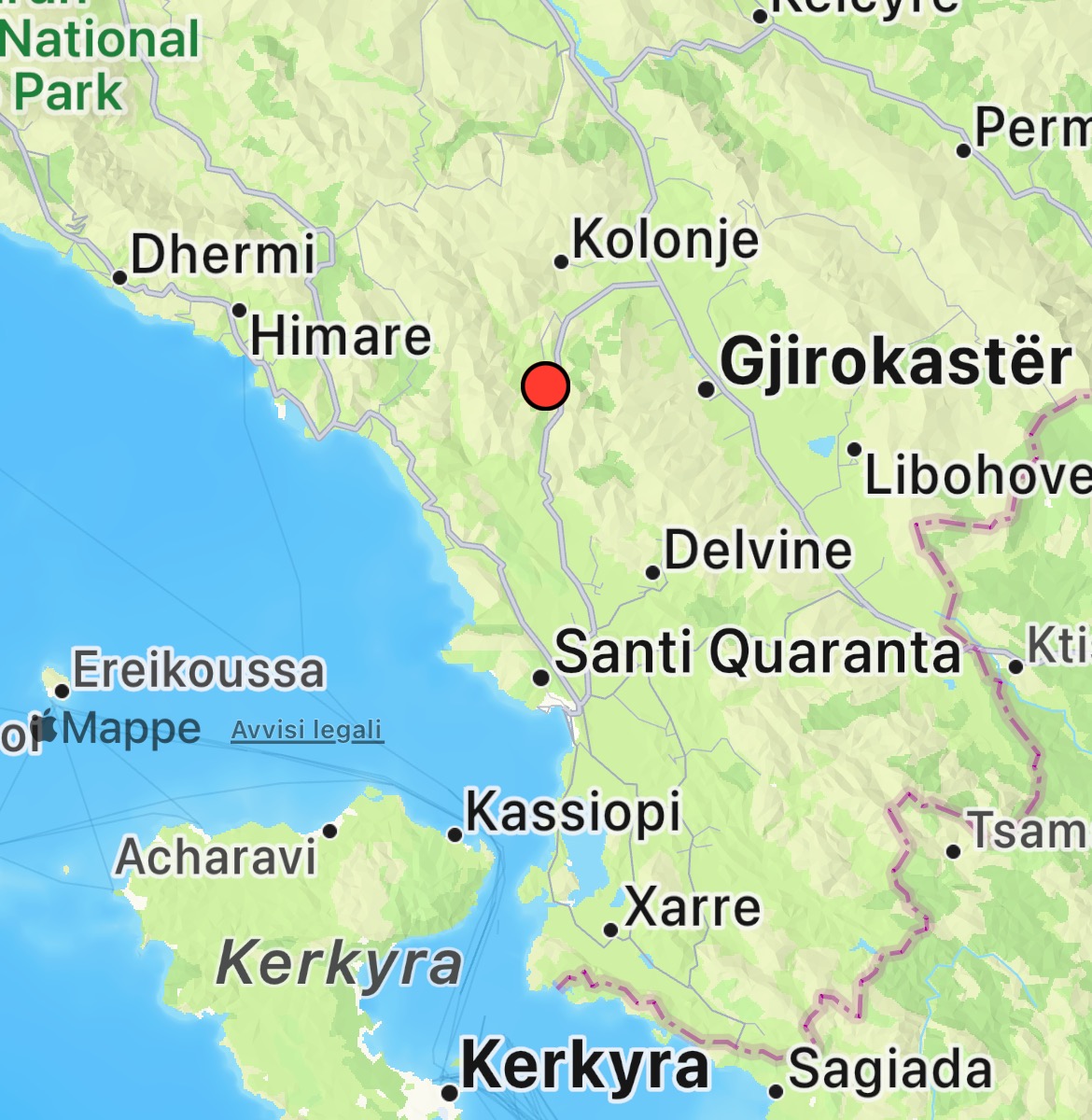 Terremoto in Albania